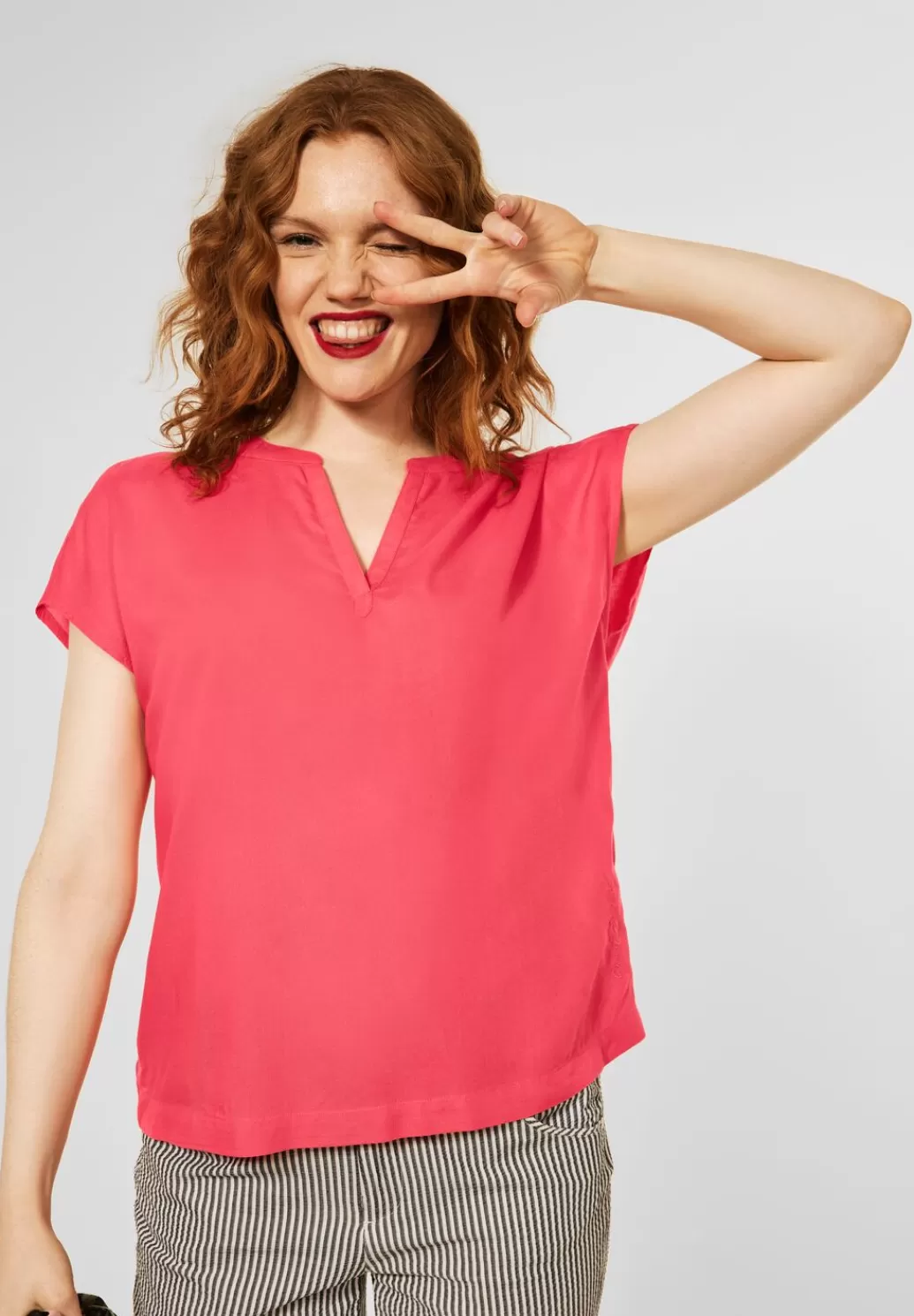 Street One Softe Shirtbluse^Damen Kurzarm Blusen