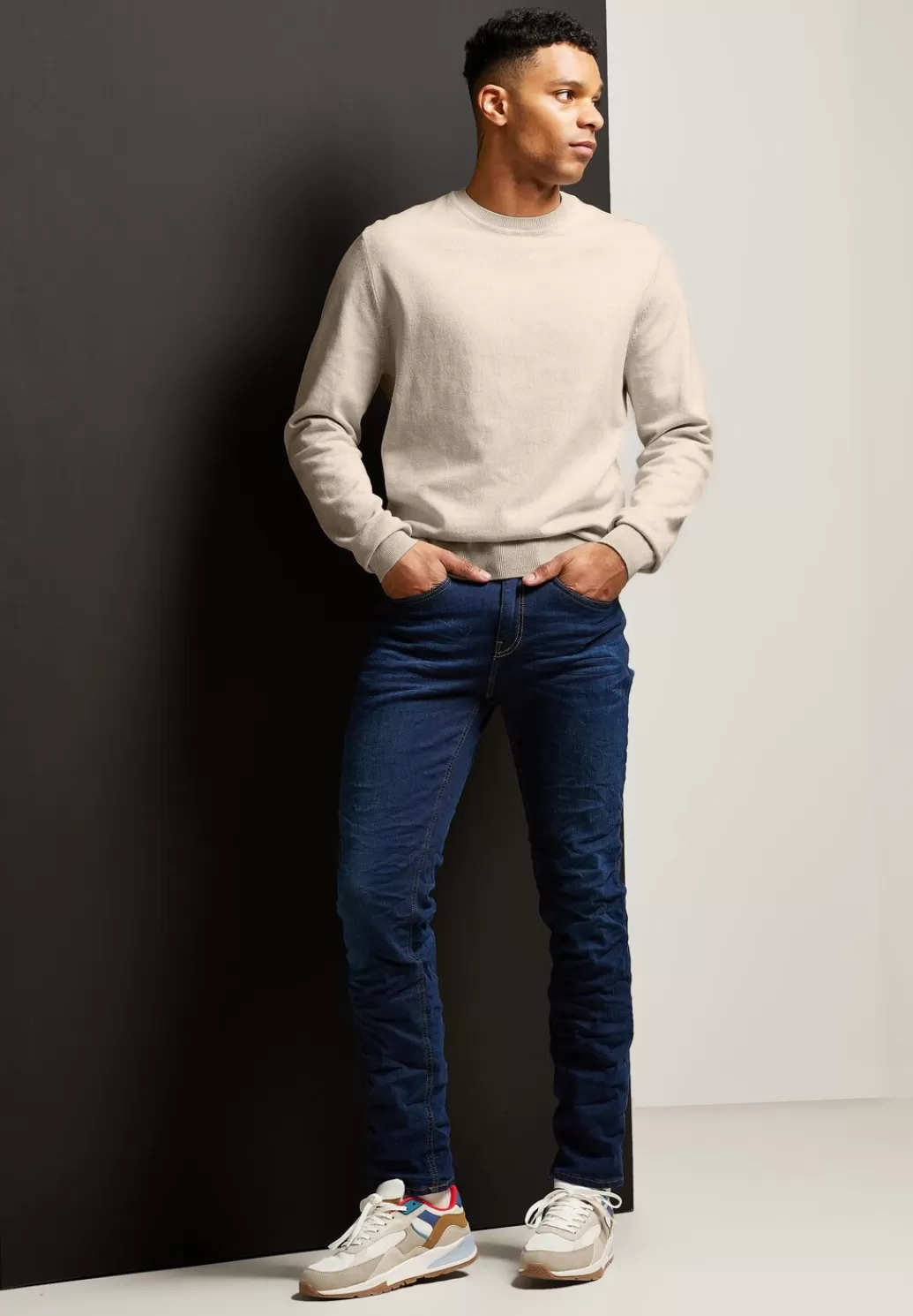 Street One Softer Mouline Pullover^Herren Pullover & Strickjacken