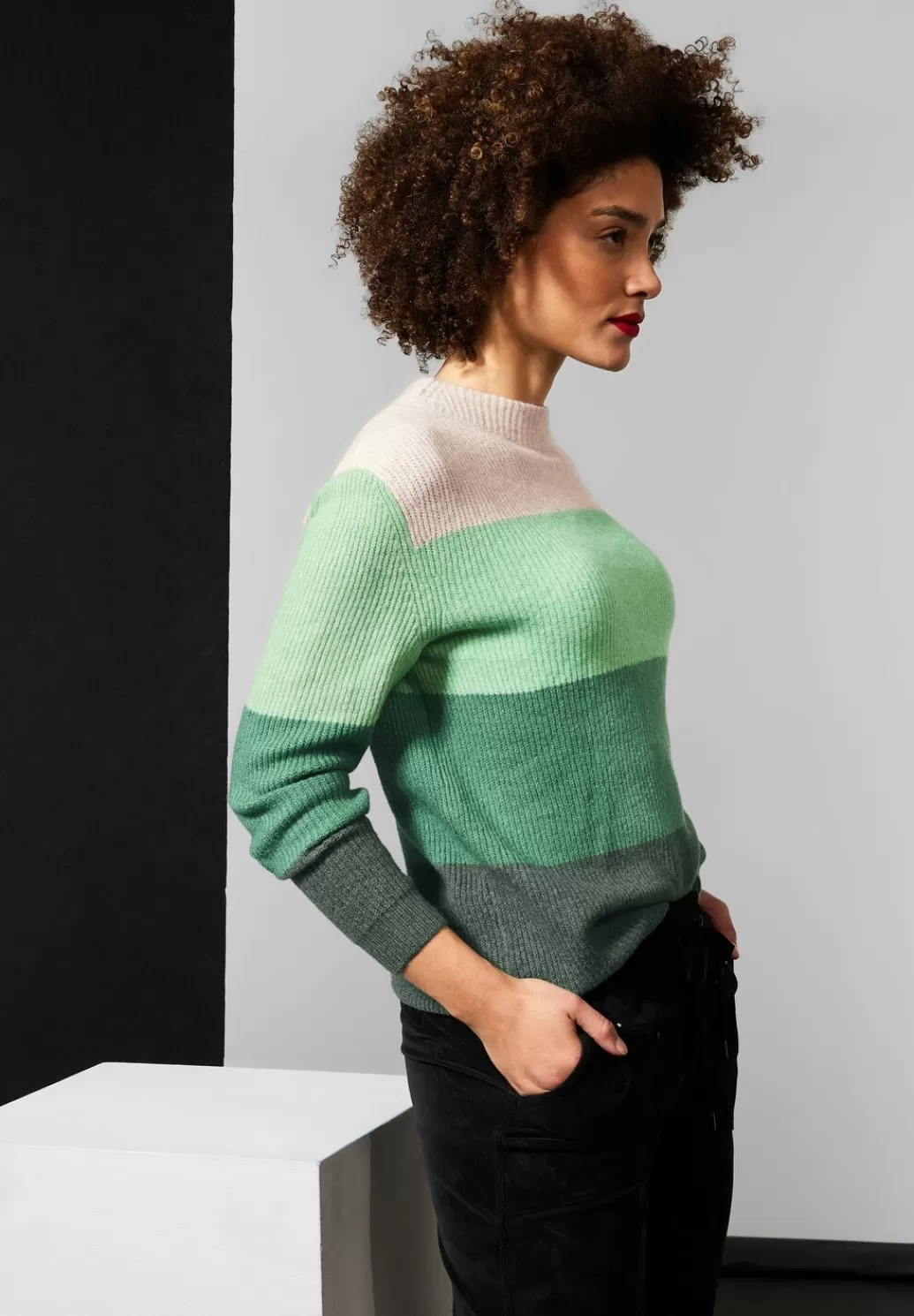 Street One Softer Pullover Mit Streifen^Damen Pullover