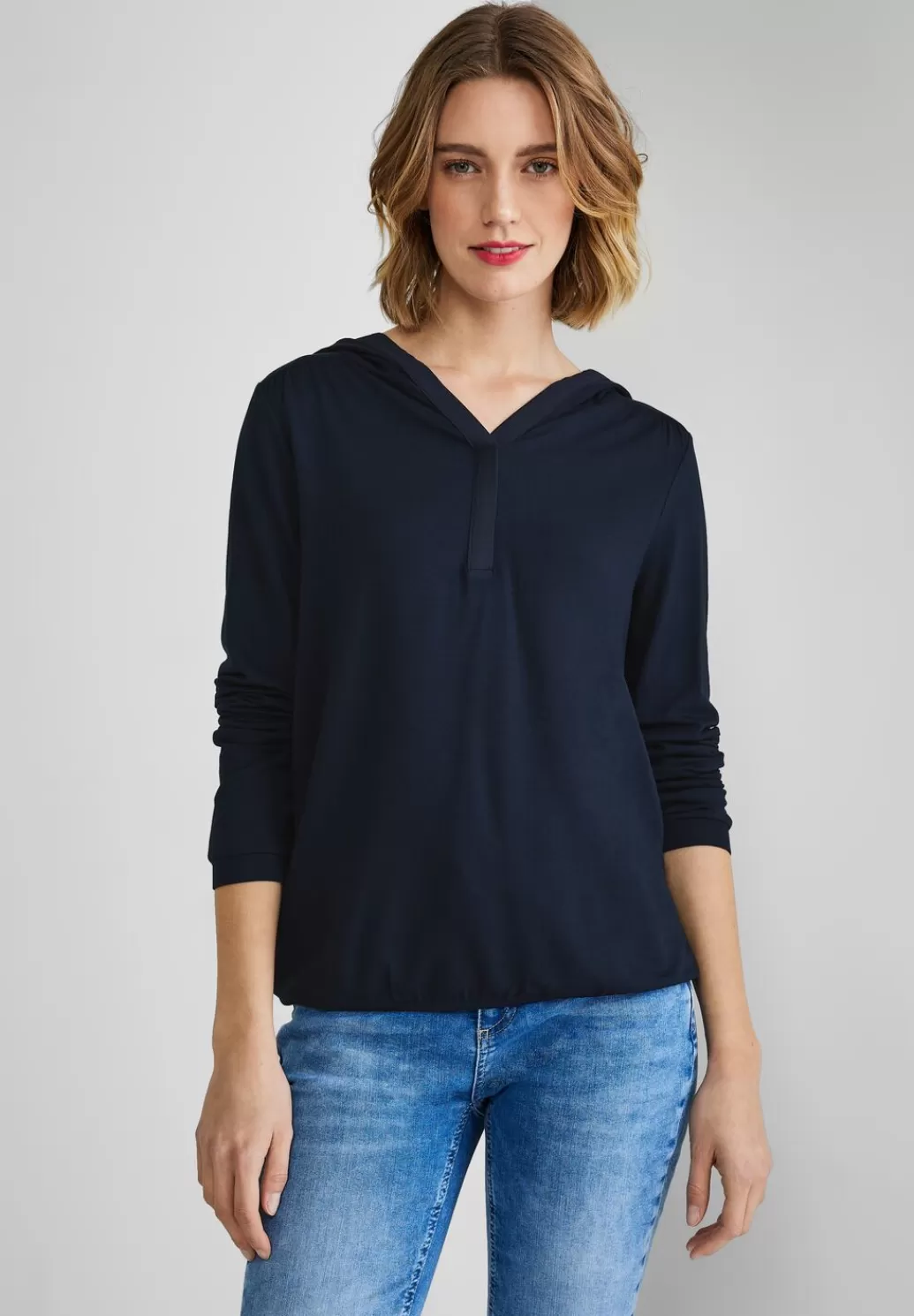 Street One Softes Kapuzenshirt^Damen Langarm Shirts