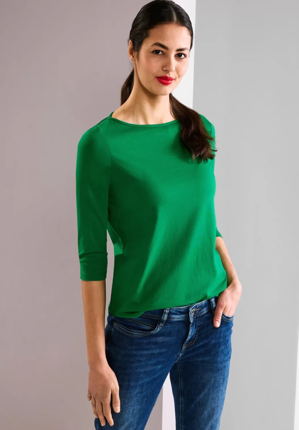 Street One Softes Shirt In Unifarbe^Damen 3/4-Arm Shirts