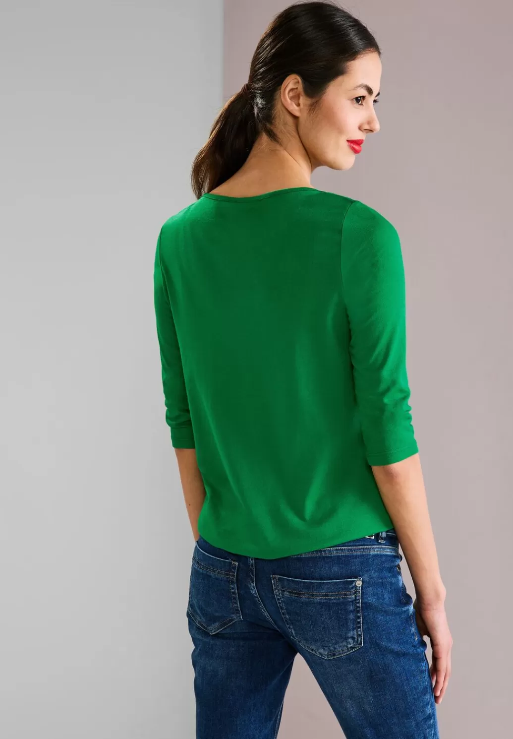 Street One Softes Shirt In Unifarbe^Damen 3/4-Arm Shirts