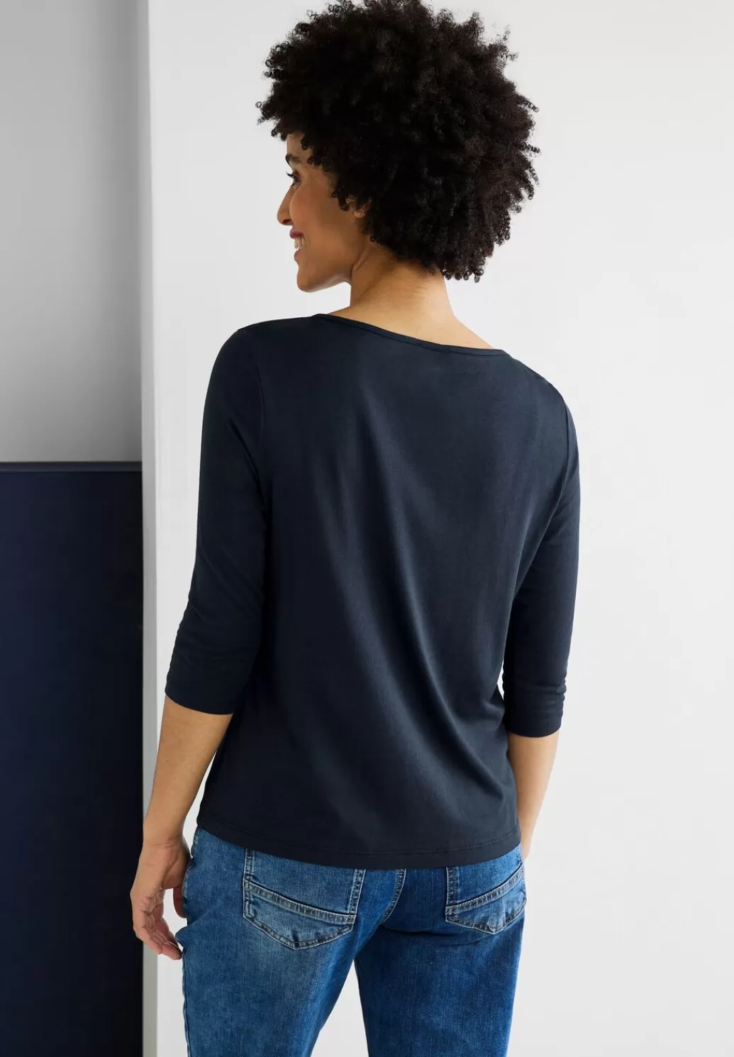 Street One Softes Shirt In Unifarbe^Damen 3/4-Arm Shirts