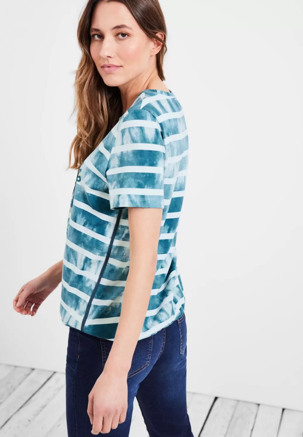 Street One Streifenshirt Mit Frontprint^Damen Shirts