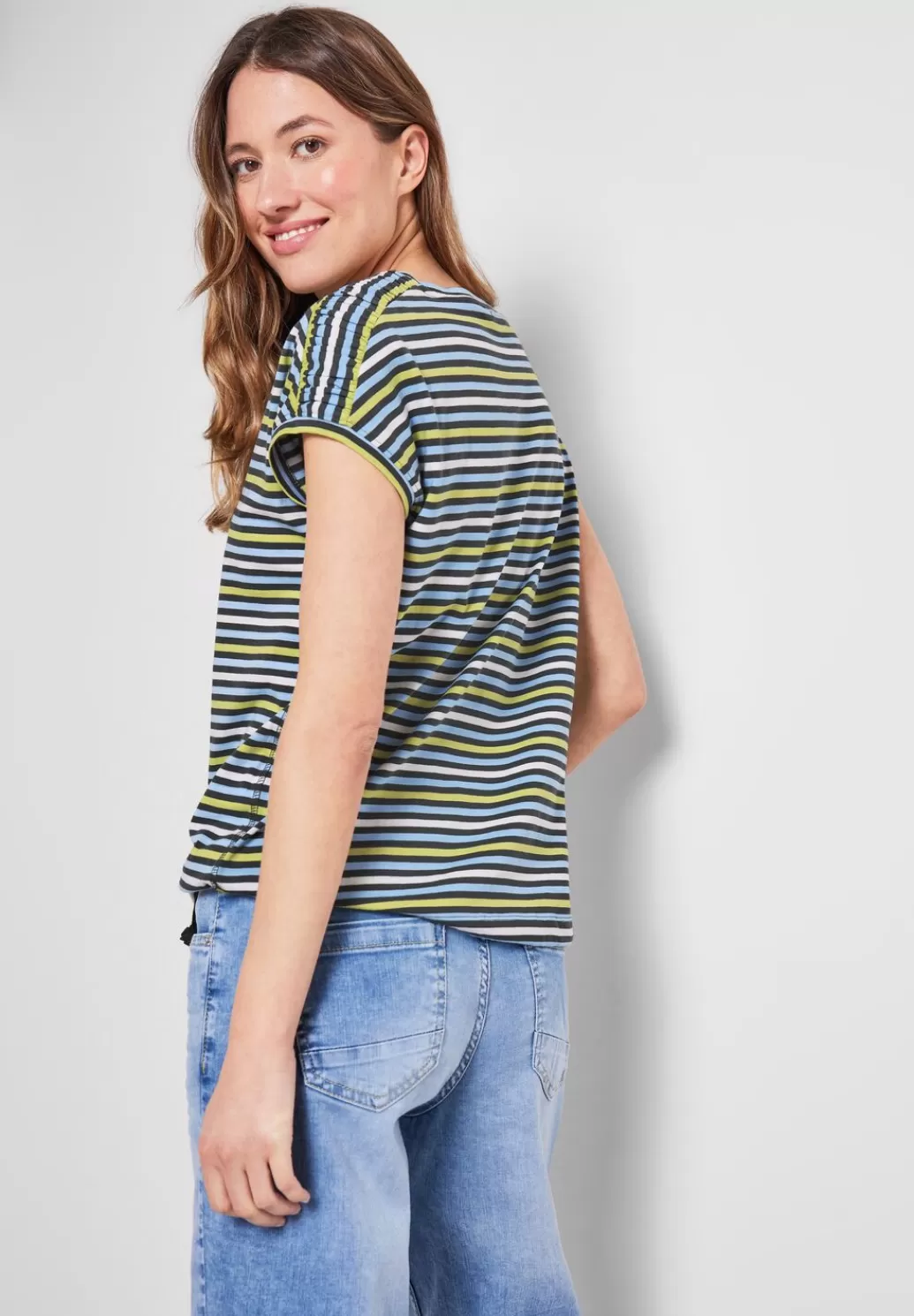 Street One Streifenshirt Mit Raffungen^Damen Shirts