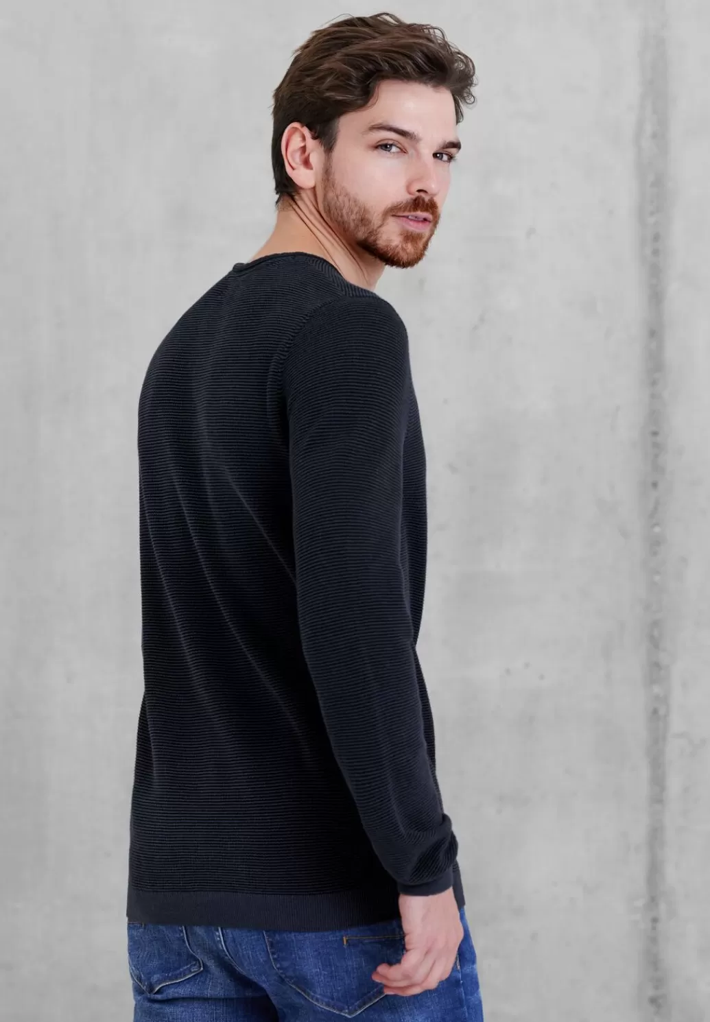 Street One Streifenstruktur Pullover^Herren Pullover & Strickjacken