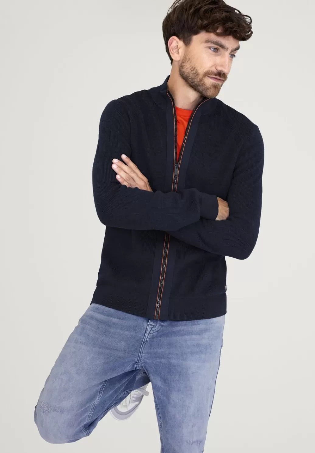 Street One Strickjacke In Unifarbe^Herren Pullover & Strickjacken