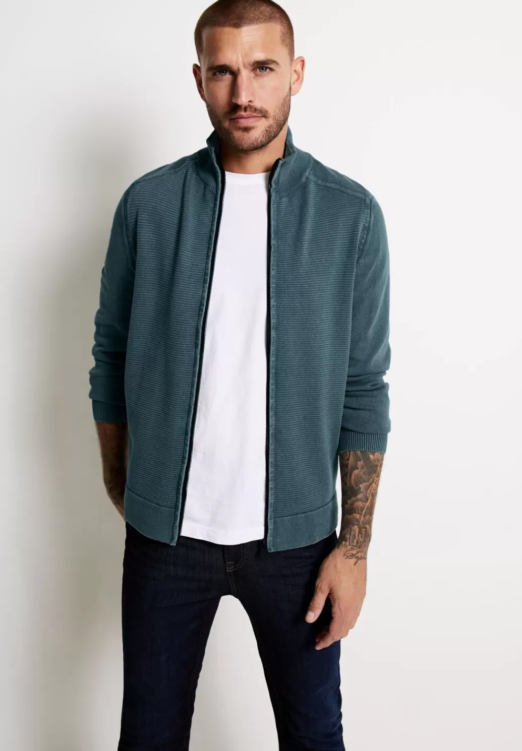 Street One Strickjacke Mit Zipper^Herren Pullover & Strickjacken