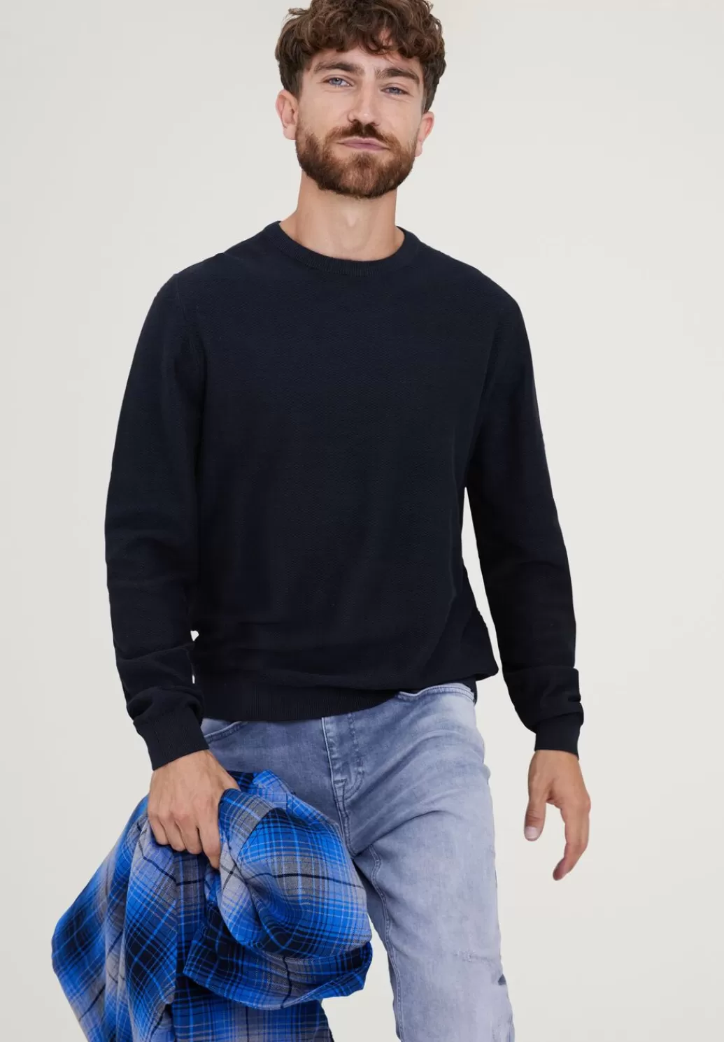 Street One Strickpullover In Unifarbe^Herren Pullover & Strickjacken