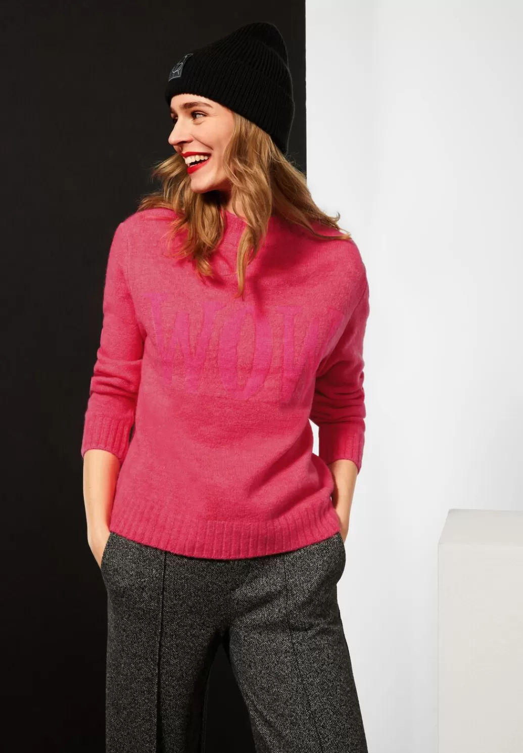 Street One Strickpullover Mit Wording^Damen Pullover