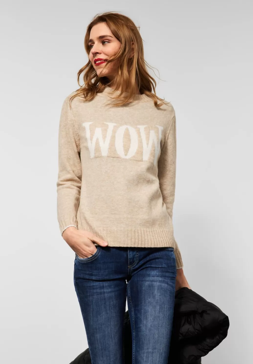 Street One Strickpullover Mit Wording^Damen Pullover