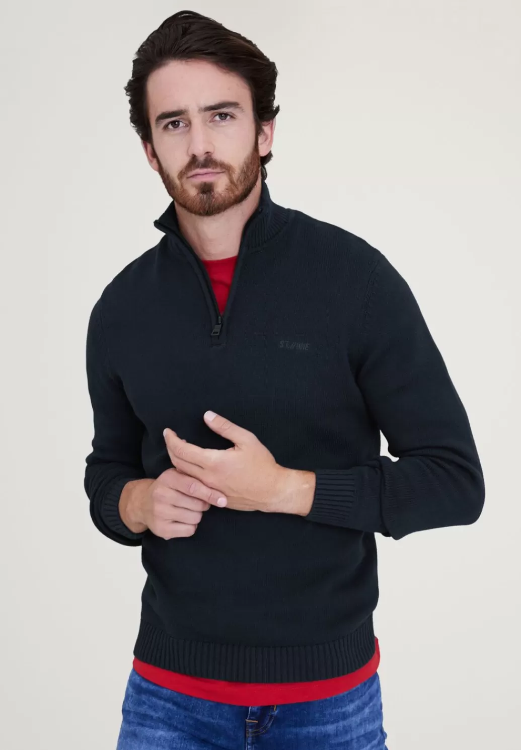 Street One Strickpullover Mit Zipper^Herren Pullover & Strickjacken