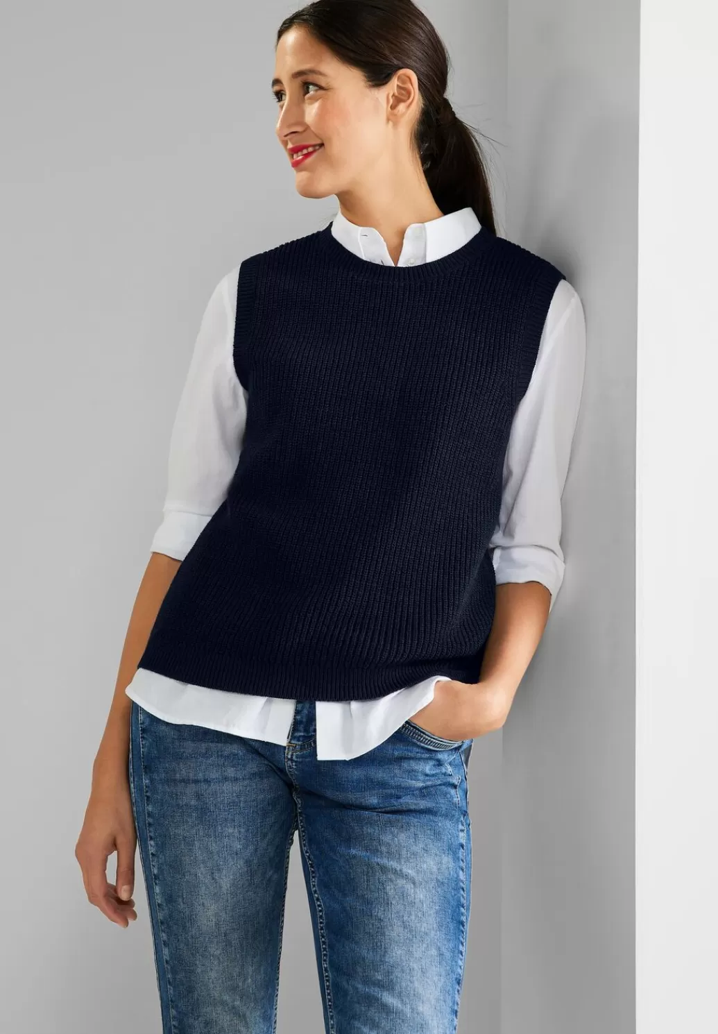 Street One Strickpullunder In Unifarbe^Damen Pullover