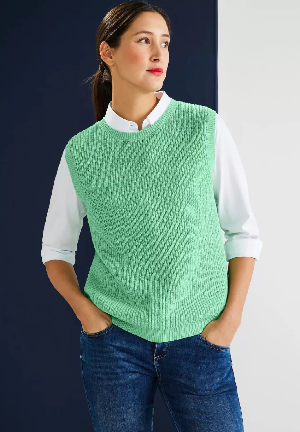 Street One Strickpullunder In Unifarbe^Damen Pullover