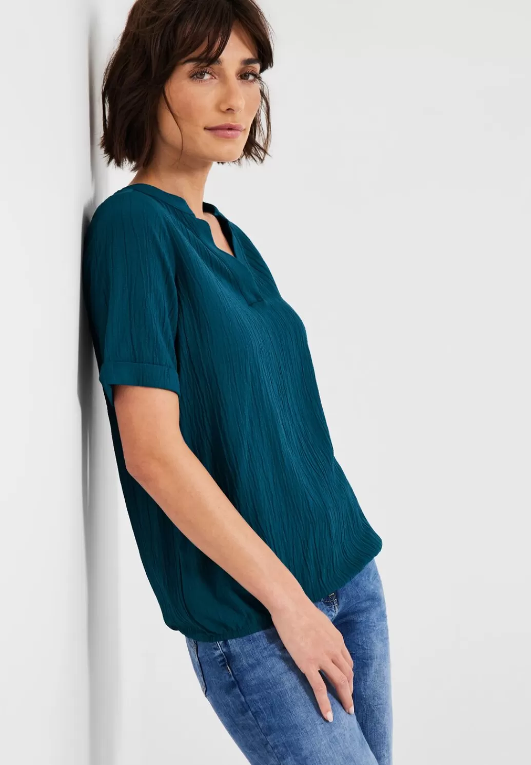 Street One Struktur Shirt^Damen Kurzarm Blusen