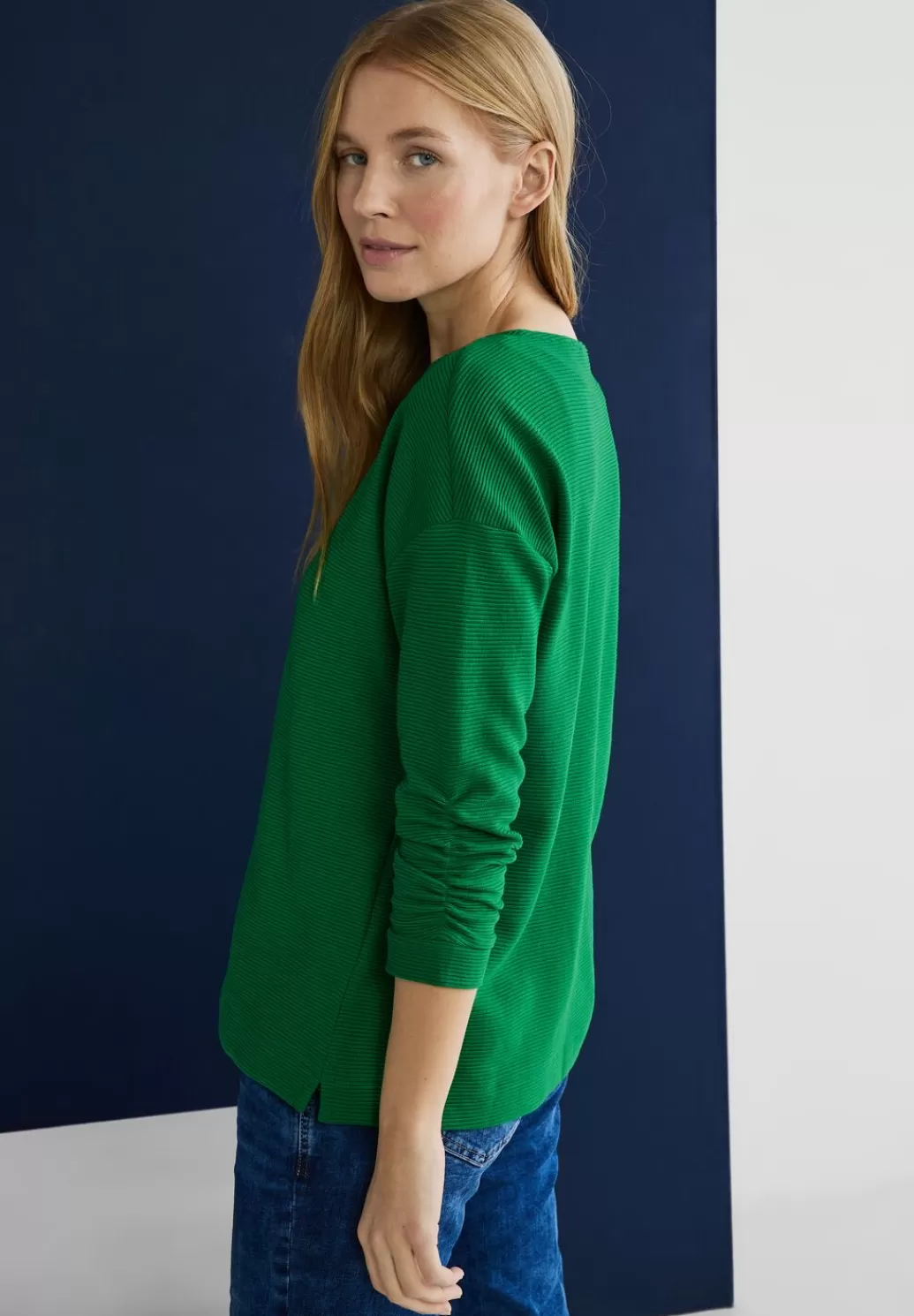 Street One Struktur Shirt^Damen 3/4-Arm Shirts