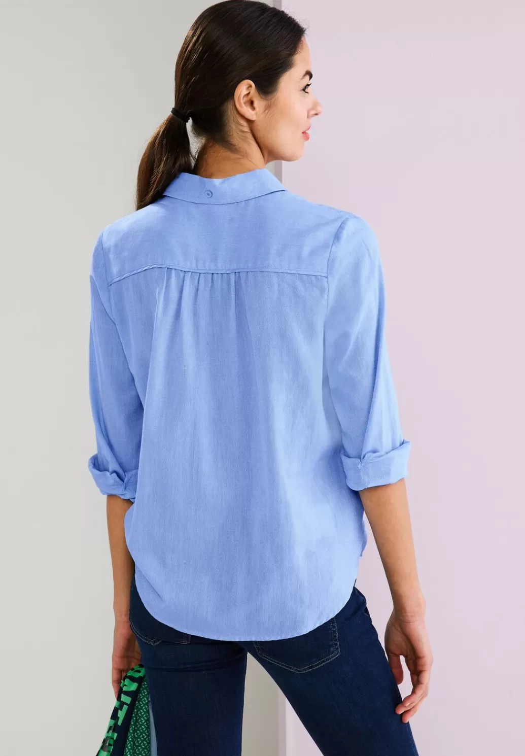 Street One Strukturierte Officebluse^Damen Langarm Blusen