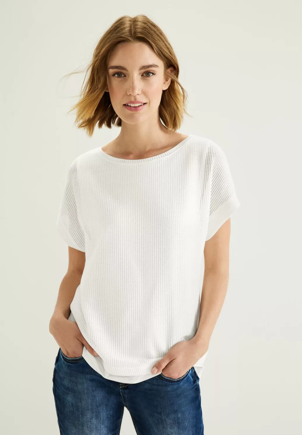 Street One Strukturshirt Im Lagenlook^Damen Shirts