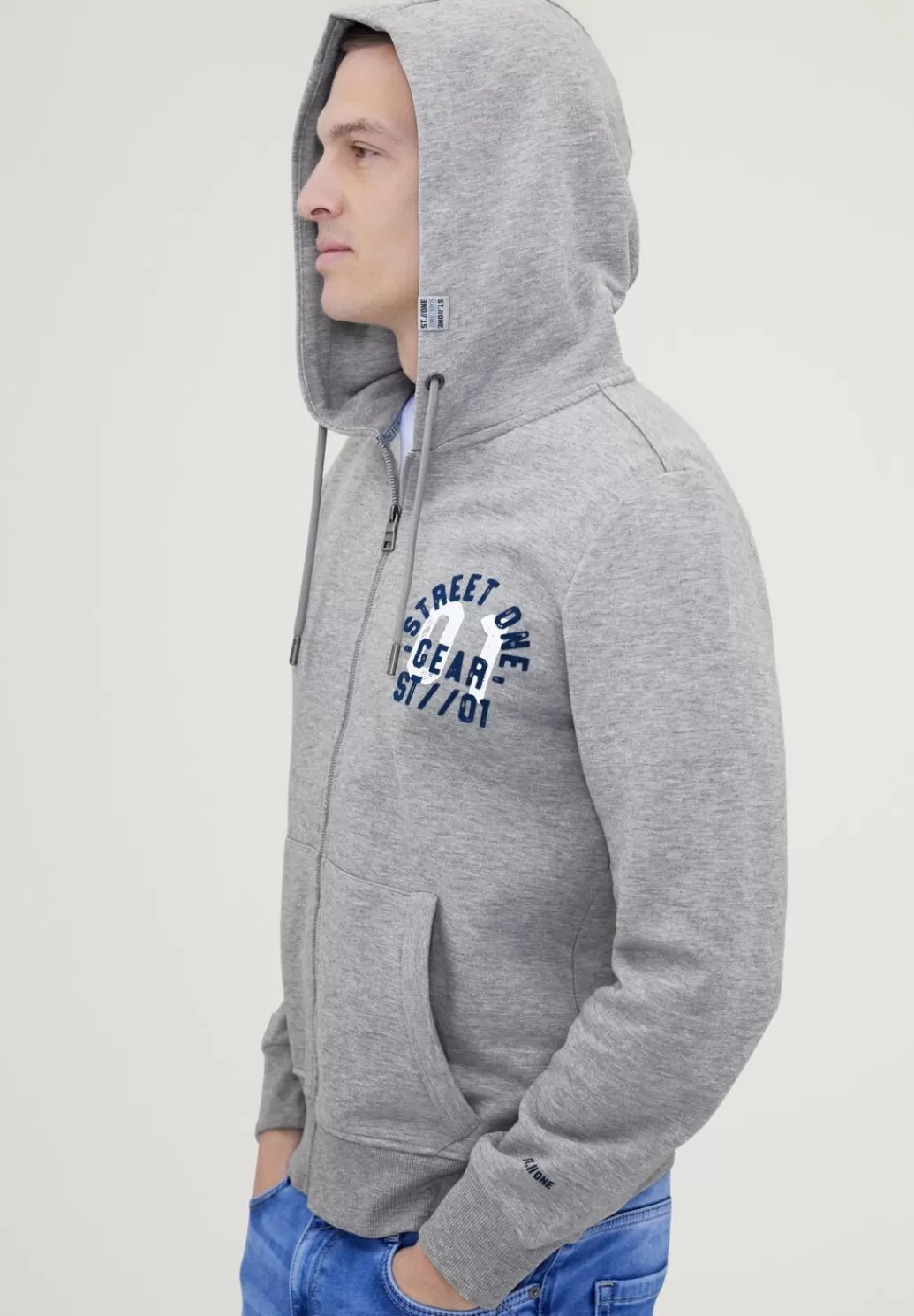 Street One Sweatjacke Mit Kapuze^Herren Sweat