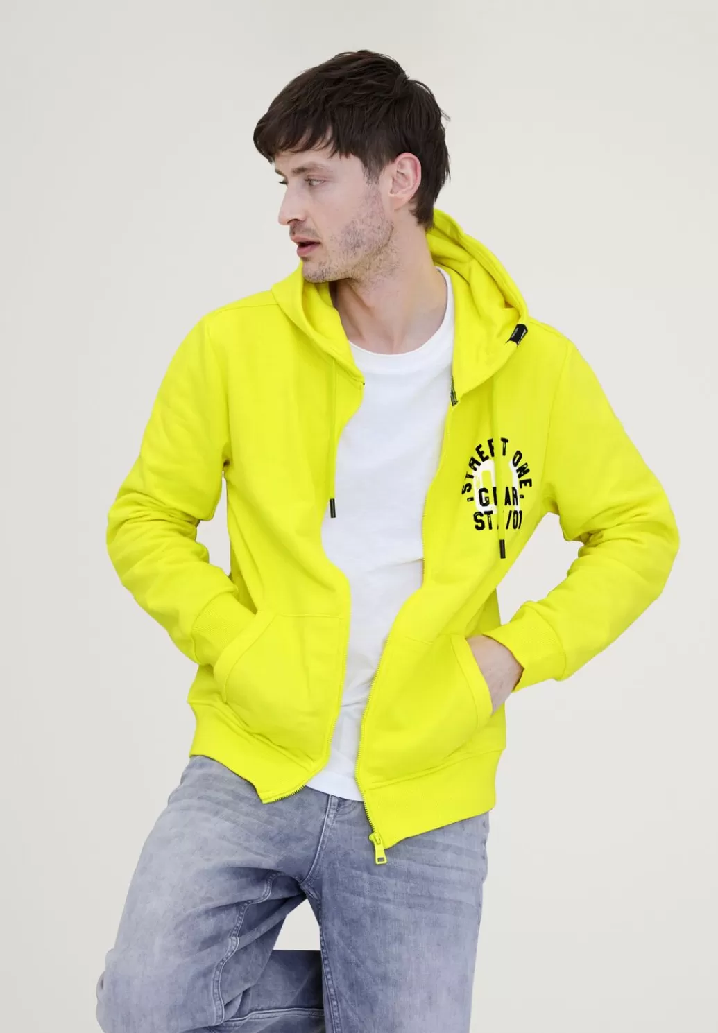 Street One Sweatjacke Mit Kapuze^Herren Sweat