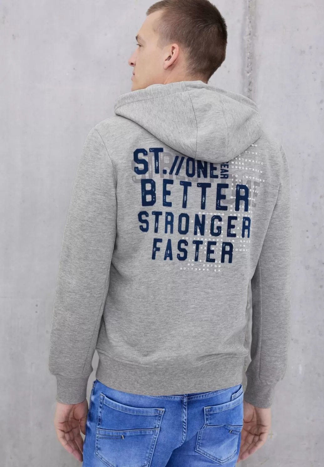 Street One Sweatjacke Mit Kapuze^Herren Sweat