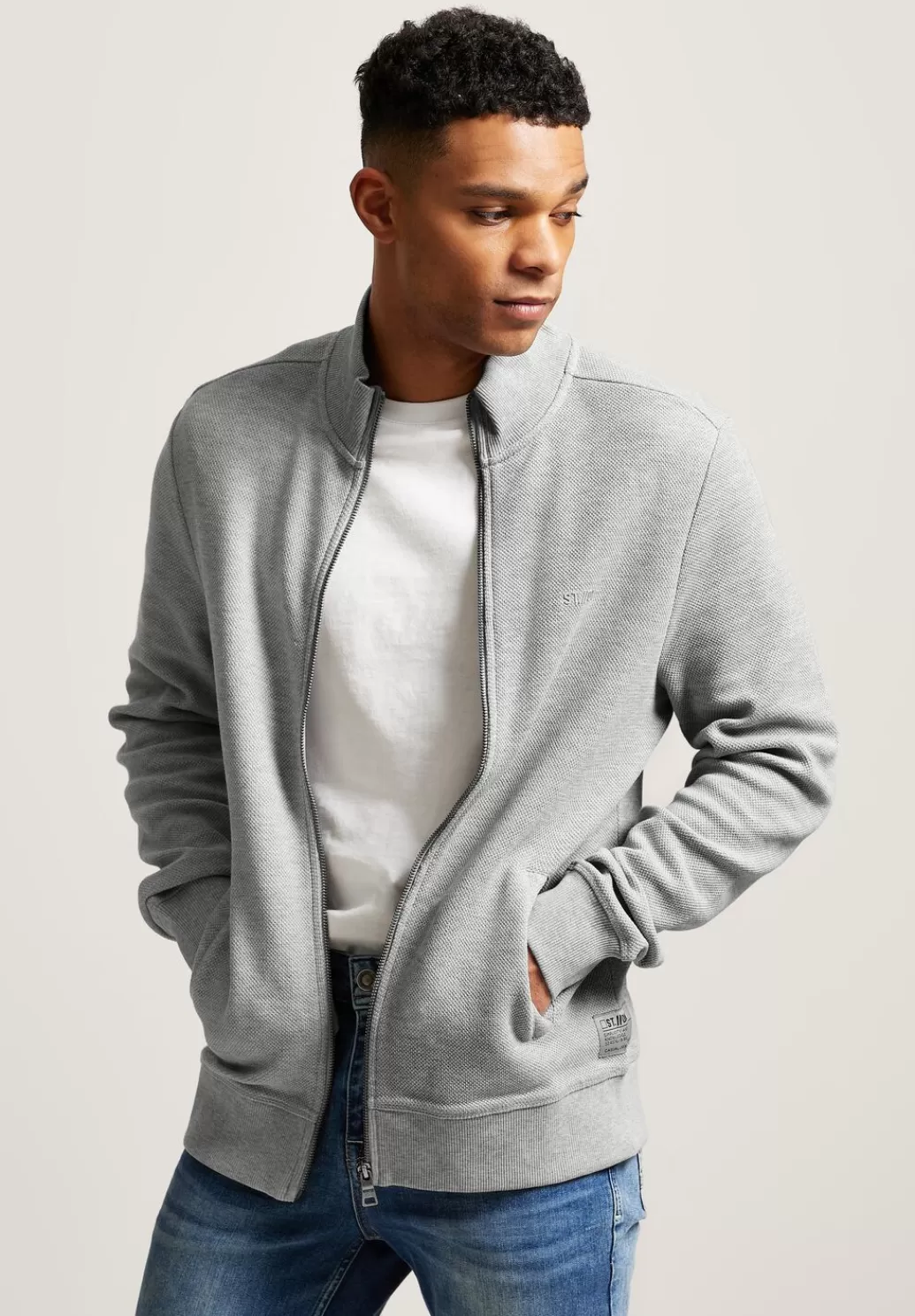 Street One Sweatjacke Mit Zipper^Herren Sweat