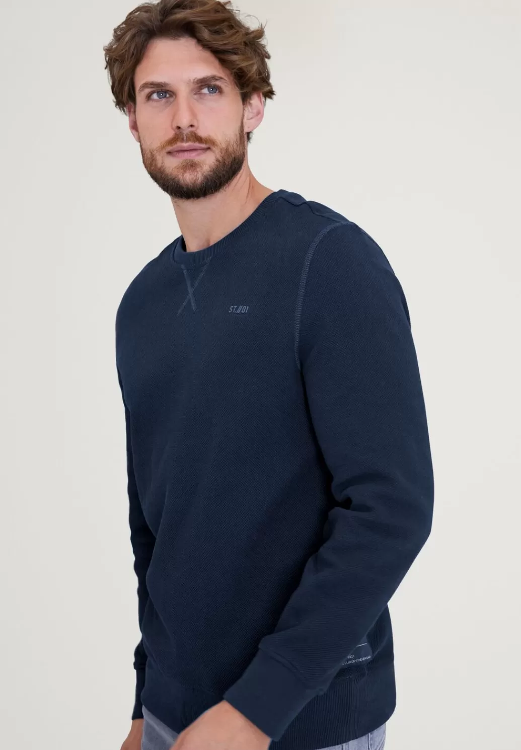 Street One Sweatshirt In Pique^Herren Sweat