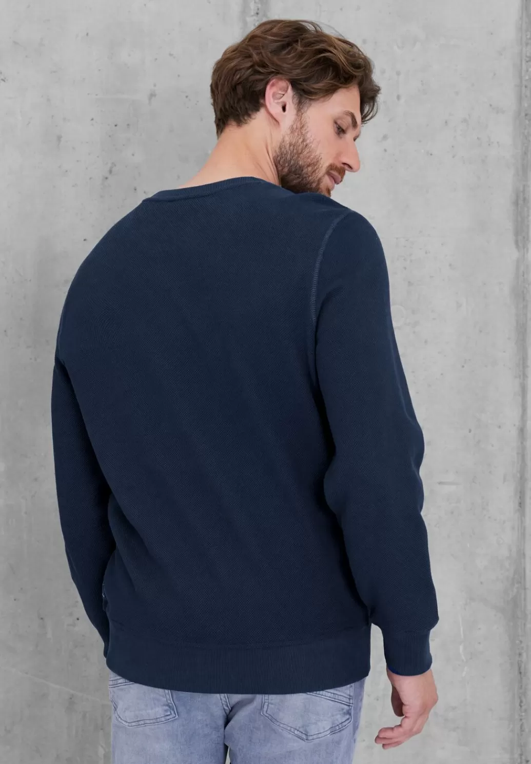 Street One Sweatshirt In Pique^Herren Sweat