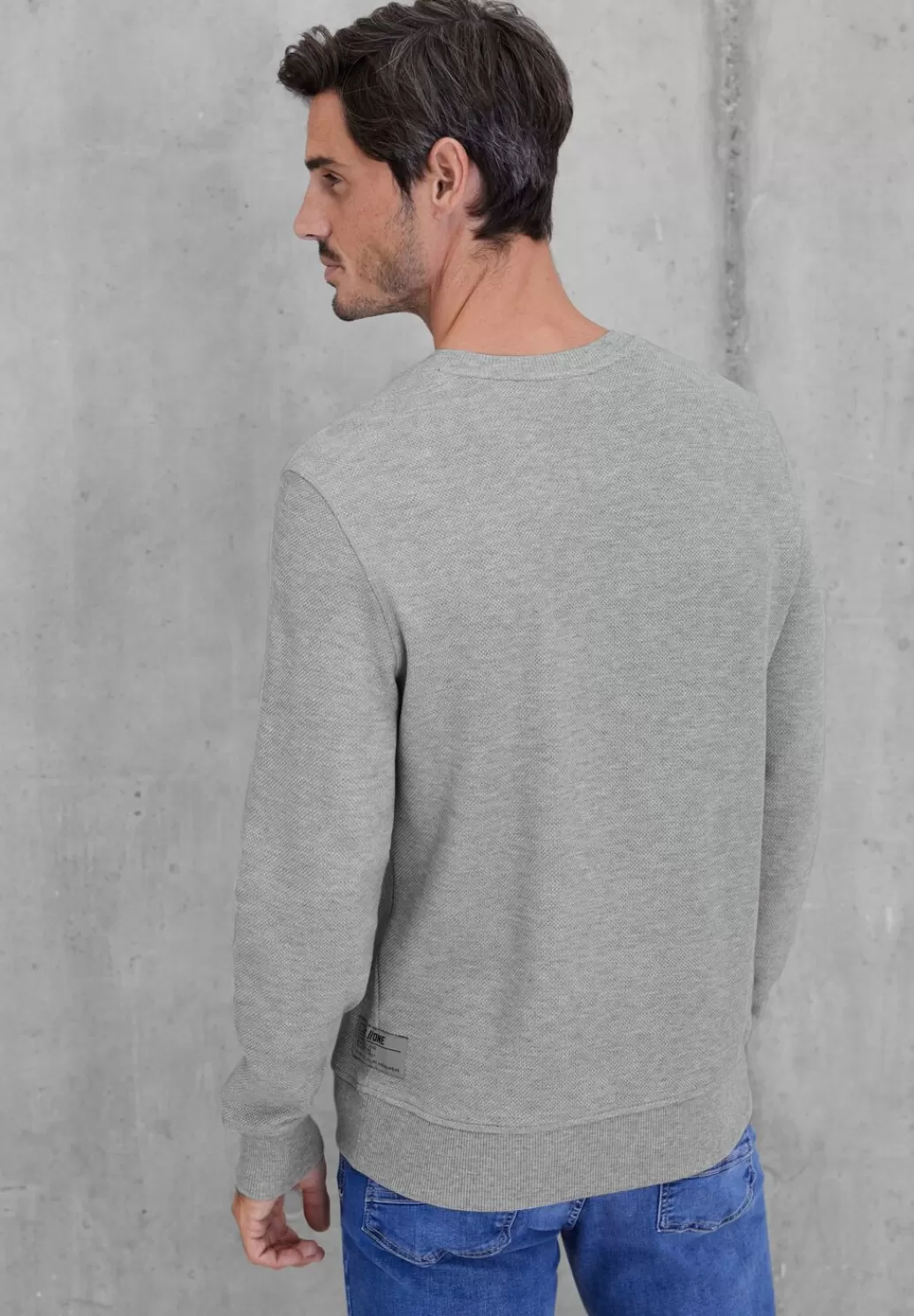 Street One Sweatshirt In Pique^Herren Sweat