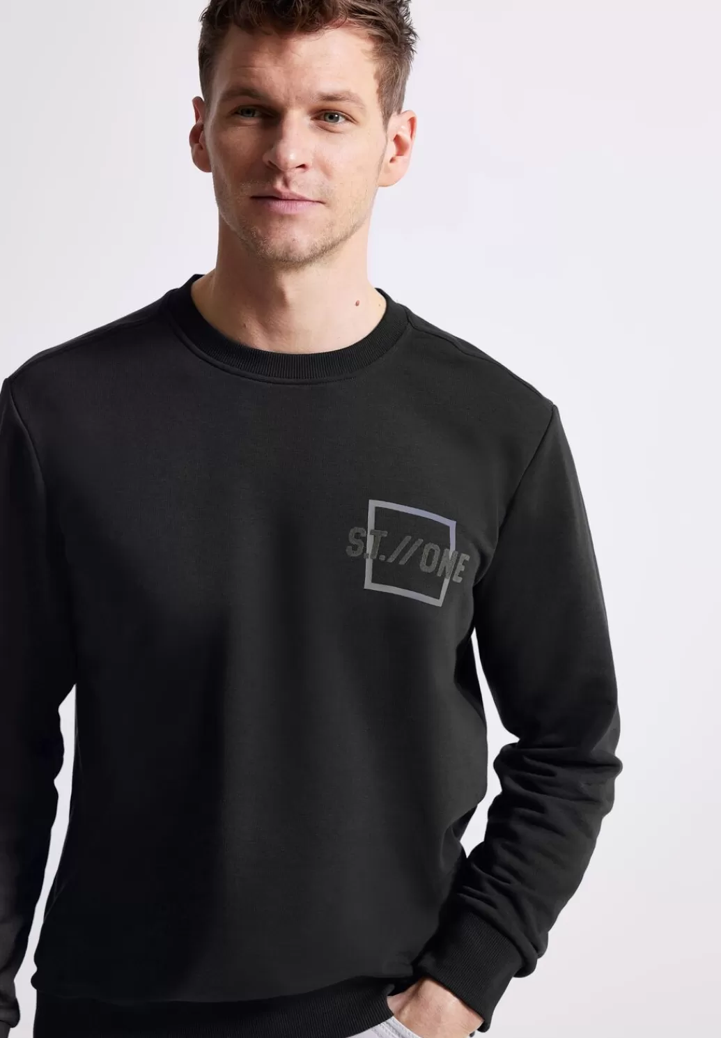 Street One Sweatshirt Mit Logoprint^Herren Sweat