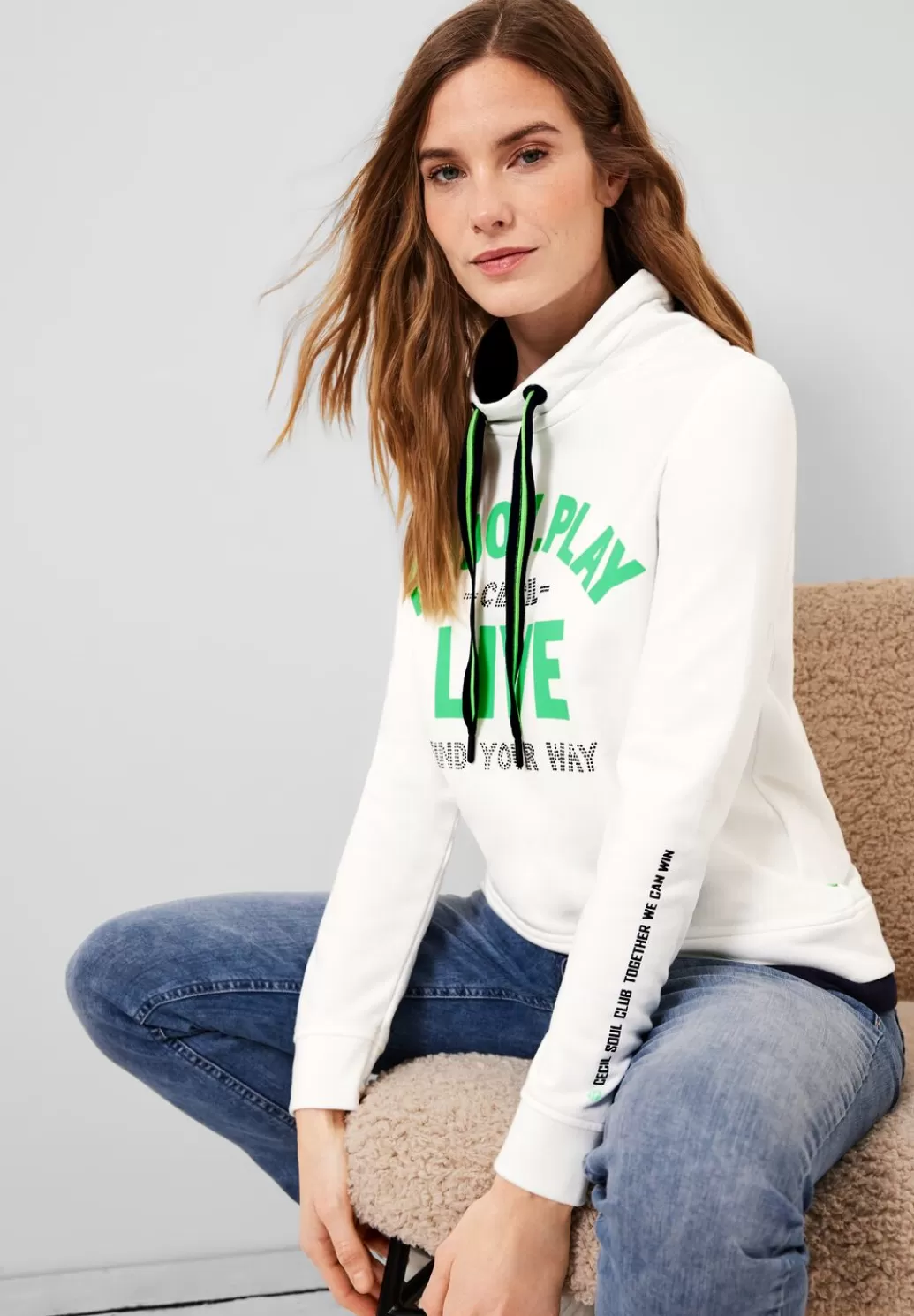 Street One Sweatshirt Mit Wording^Damen Sweatshirts / -Jacken