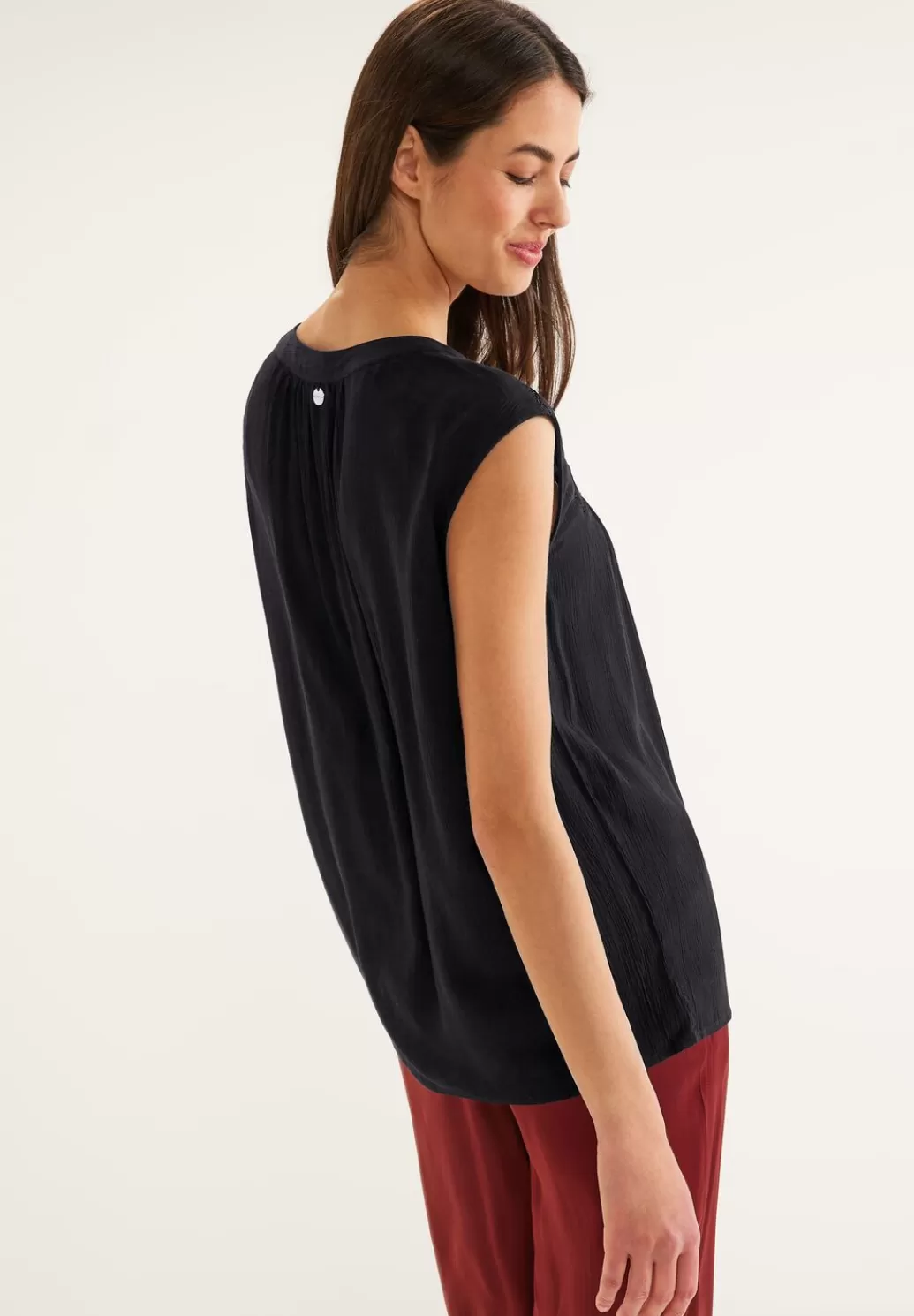 Street One Top Mit Hakeltape^Damen Armellose Blusen