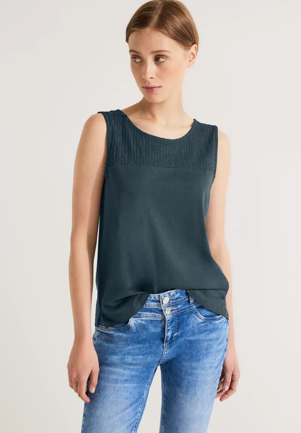 Street One Top Mit Spitzendetail^Damen Tops