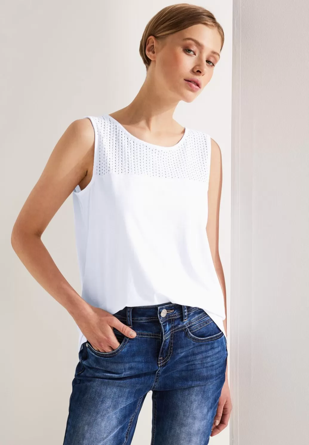 Street One Top Mit Spitzendetail^Damen Tops