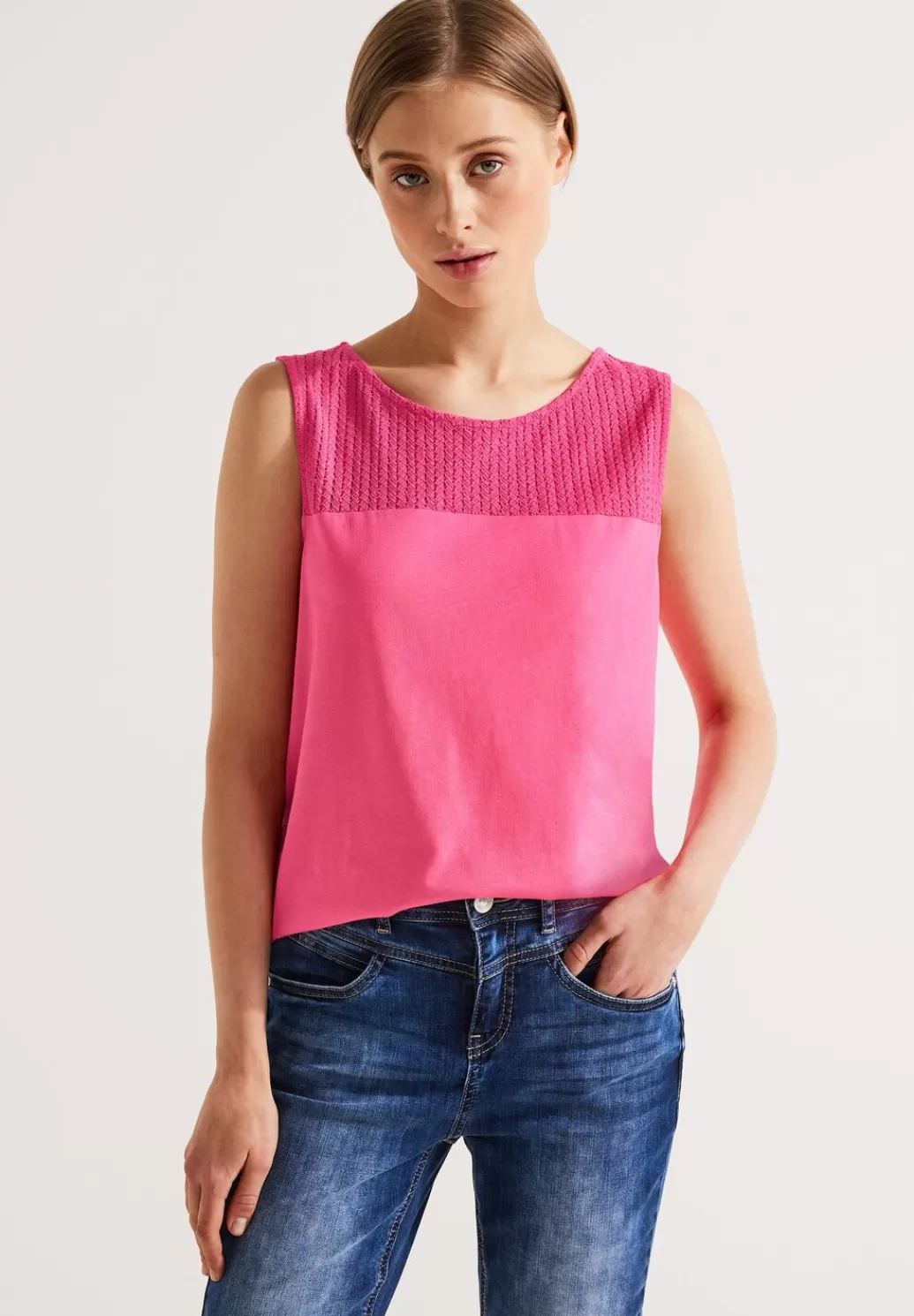 Street One Top Mit Spitzendetail^Damen Tops