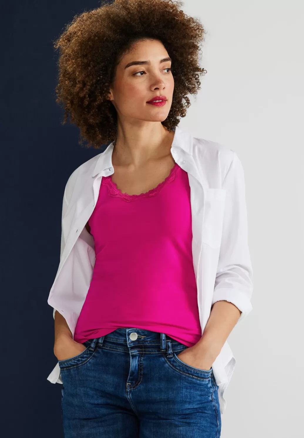 Street One Top Mit Spitzendetail^Damen Tops