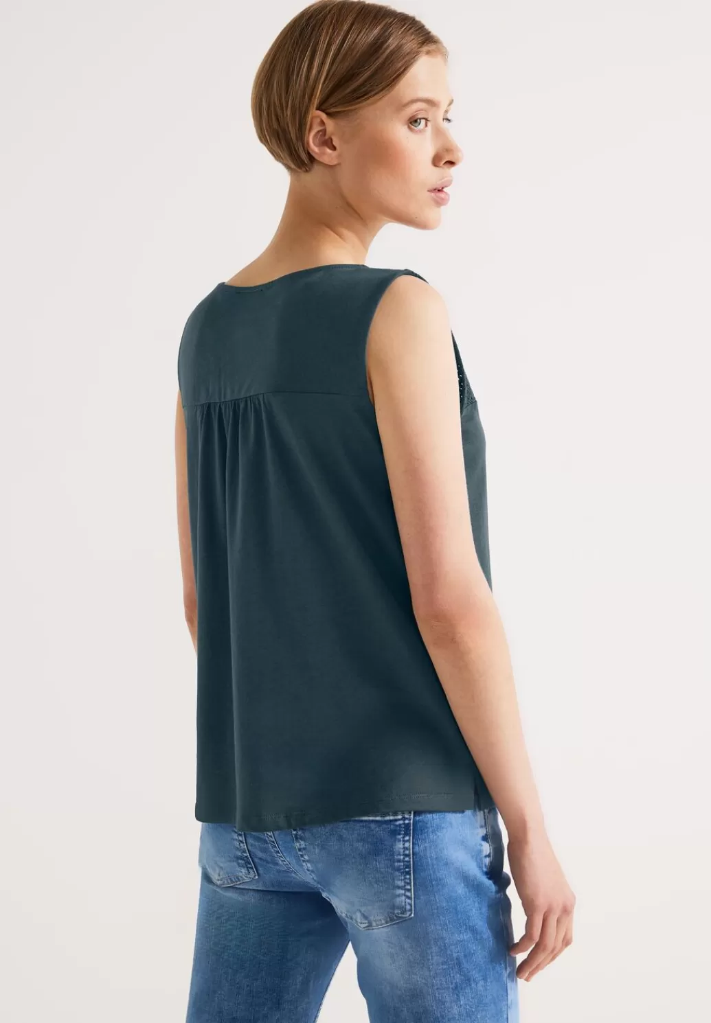 Street One Top Mit Spitzendetail^Damen Tops