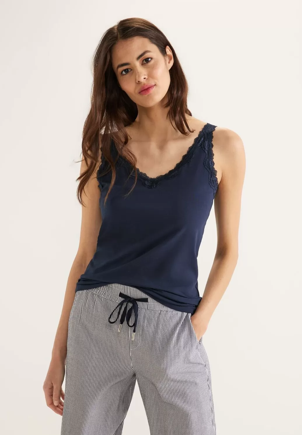 Street One Top Mit Spitzeneinsatz^Damen Tops