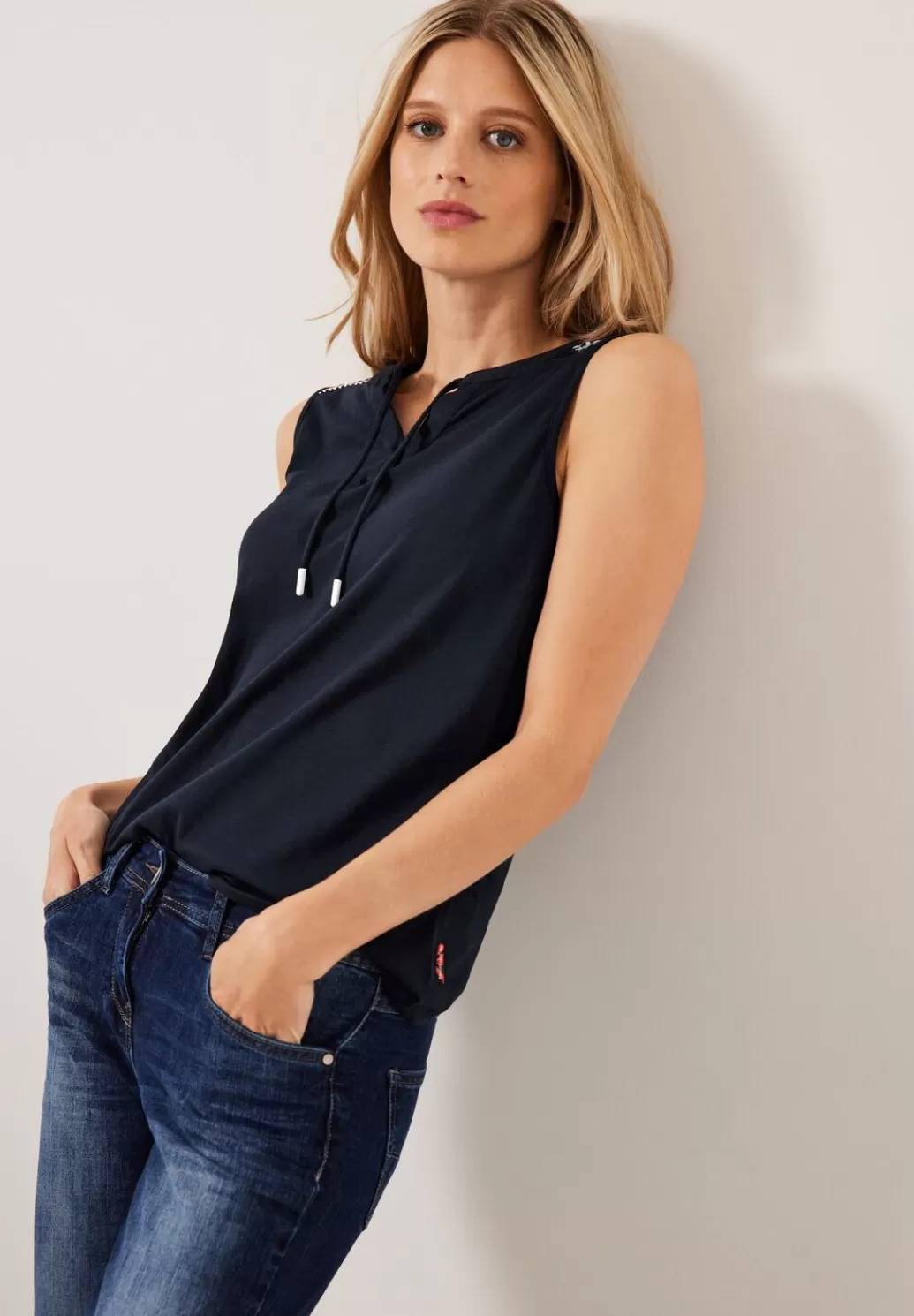 Street One Top Mit Stickereidetail^Damen Tops