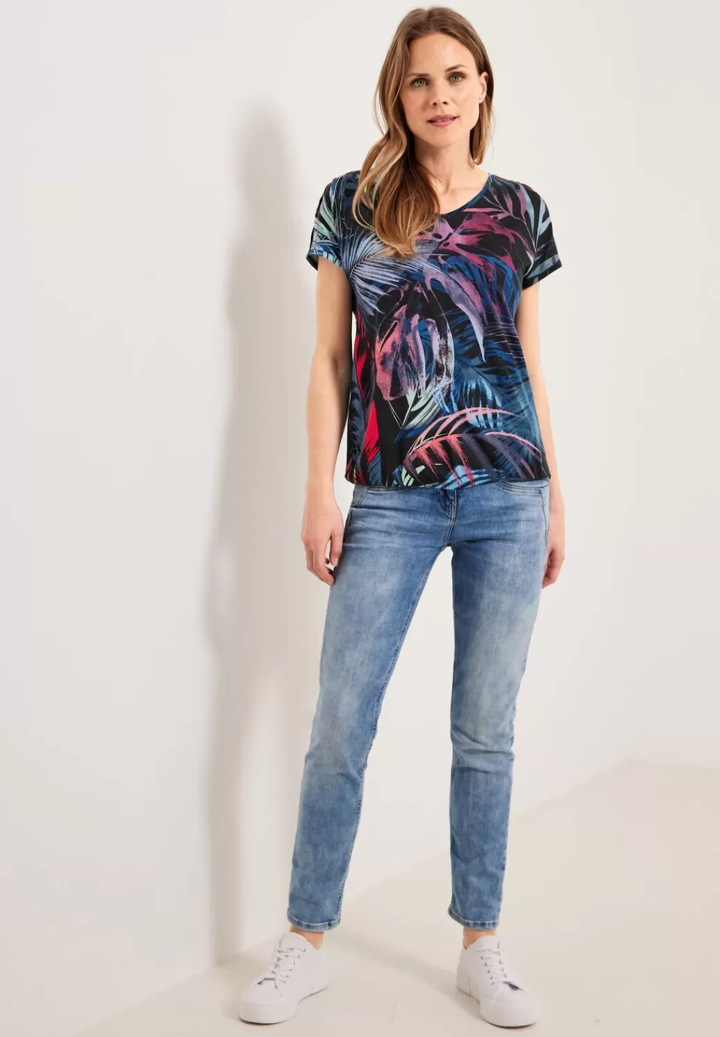 Street One Tos Aop Cold Shoulder^Damen Shirts