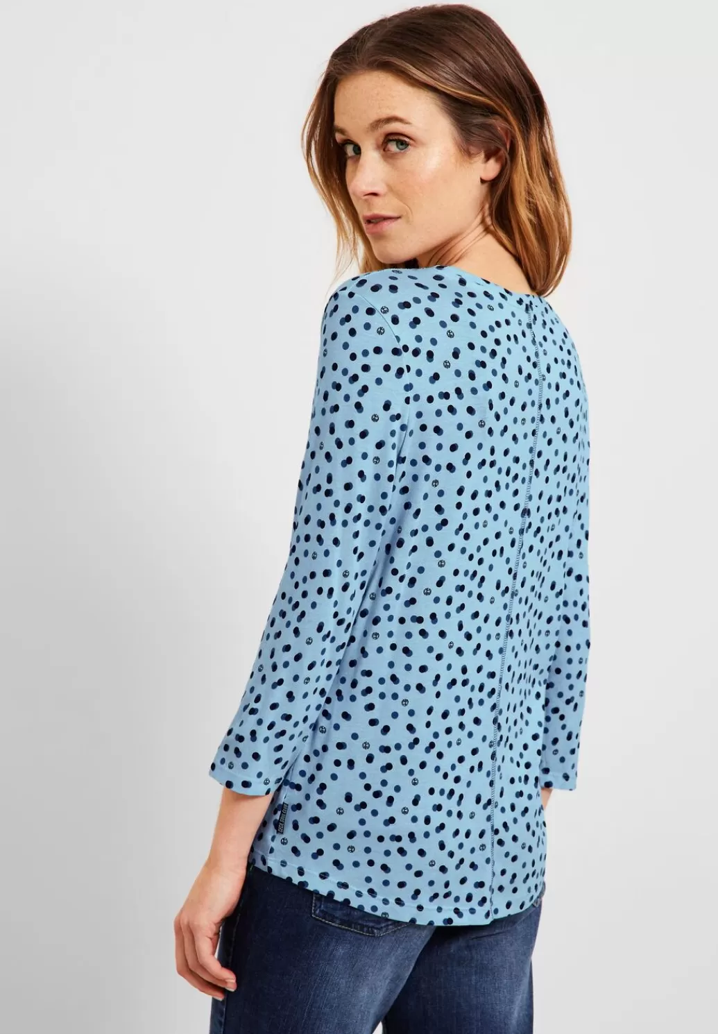 Street One Tos Small Dot Aop Tunic^Damen 3/4-Arm Shirts