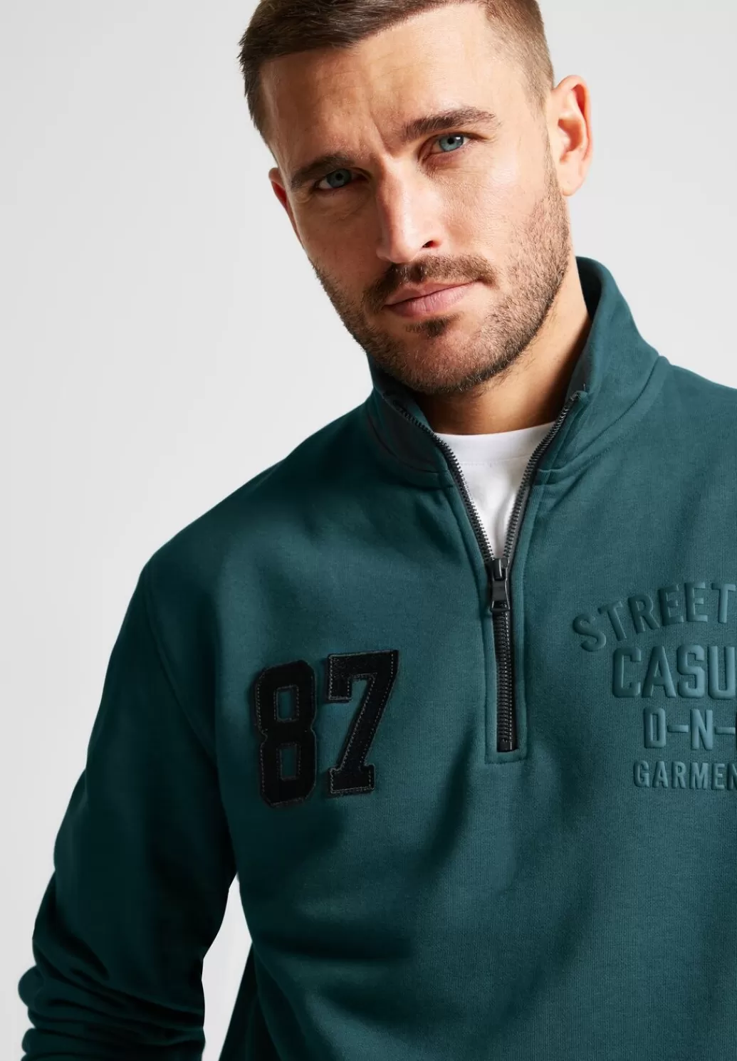 Street One Troyer Sweatshirt^Herren Sweat