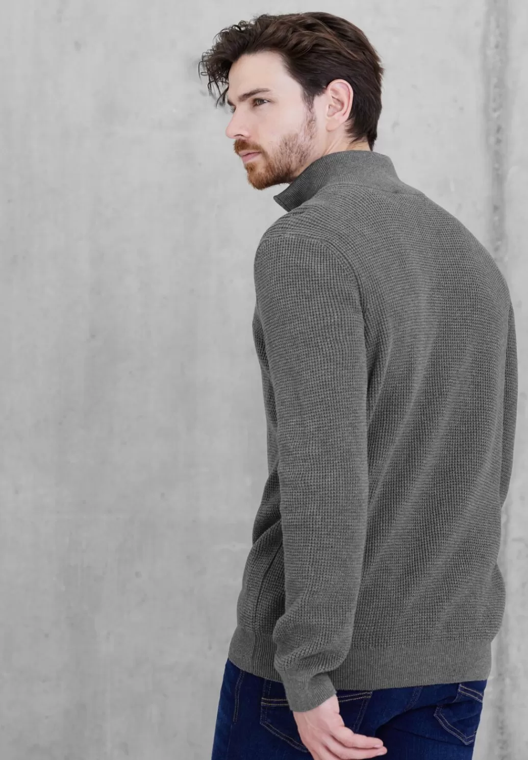 Street One Troyerpullover Mit Zipper^Herren Pullover & Strickjacken