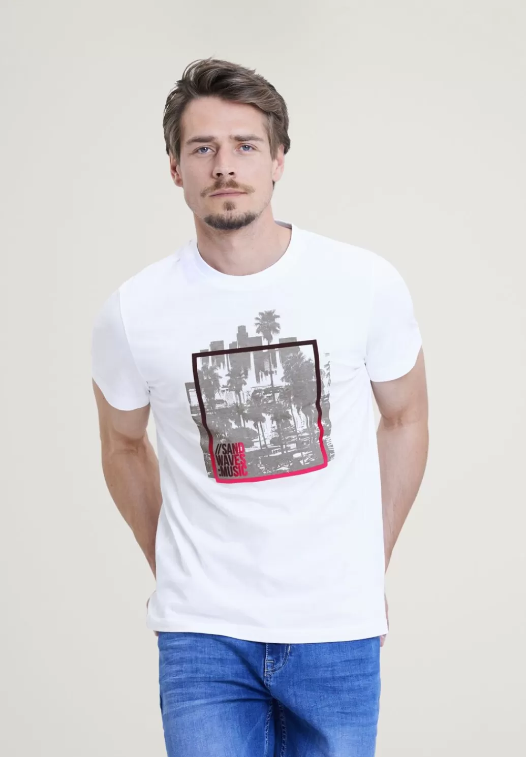 Street One T-Shirt Im Printmix^Herren T-Shirts & Polos