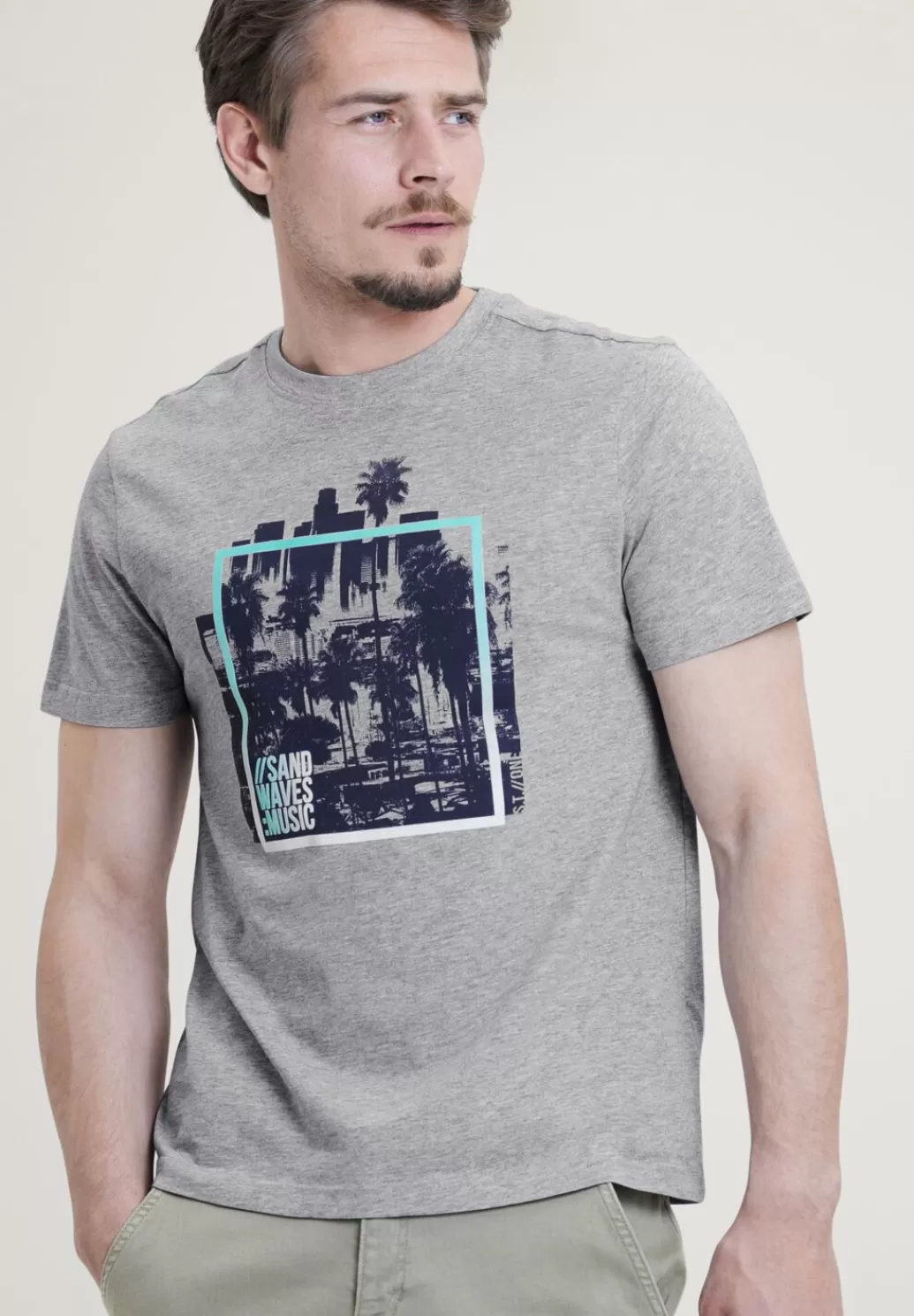 Street One T-Shirt Im Printmix^Herren T-Shirts & Polos