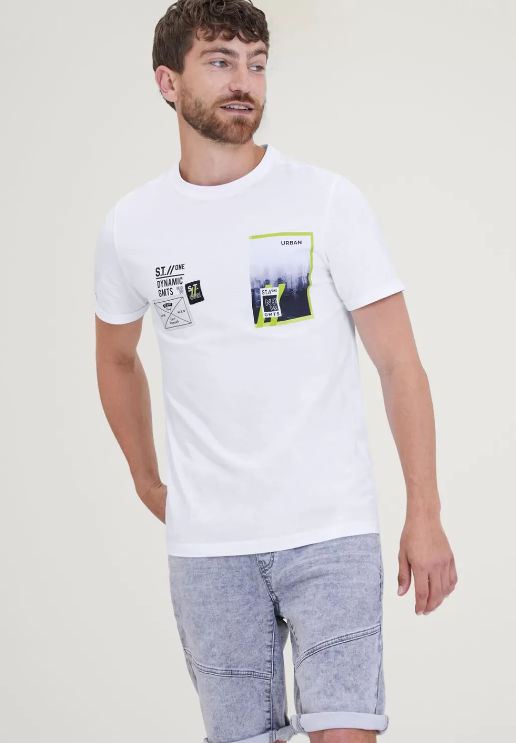 Street One T-Shirt Im Printmix^Herren T-Shirts & Polos