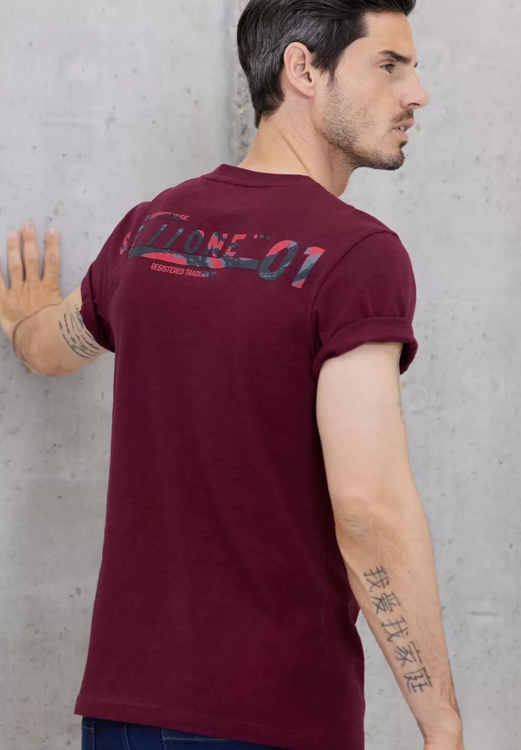 Street One T-Shirt Im Printmix^Herren T-Shirts & Polos