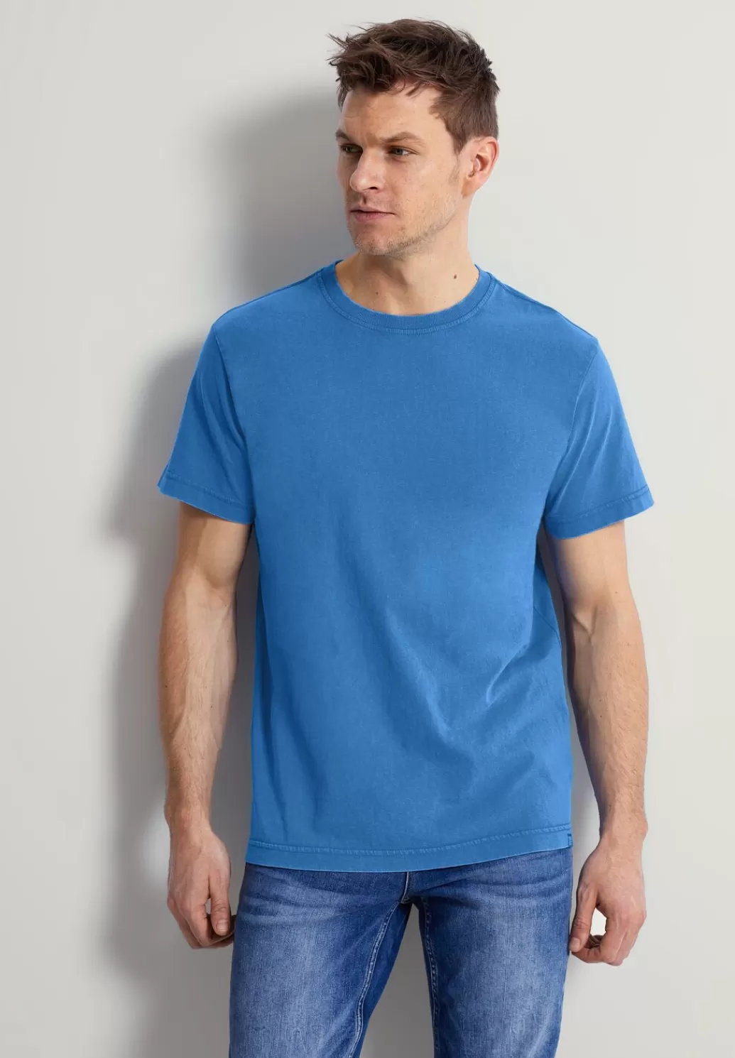 Street One T-Shirt In Gewaschener Optik^Herren T-Shirts & Polos