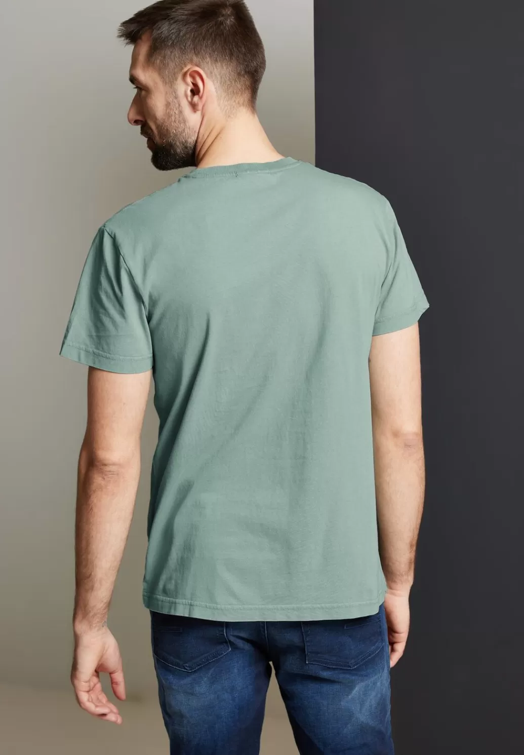 Street One T-Shirt In Gewaschener Optik^Herren T-Shirts & Polos