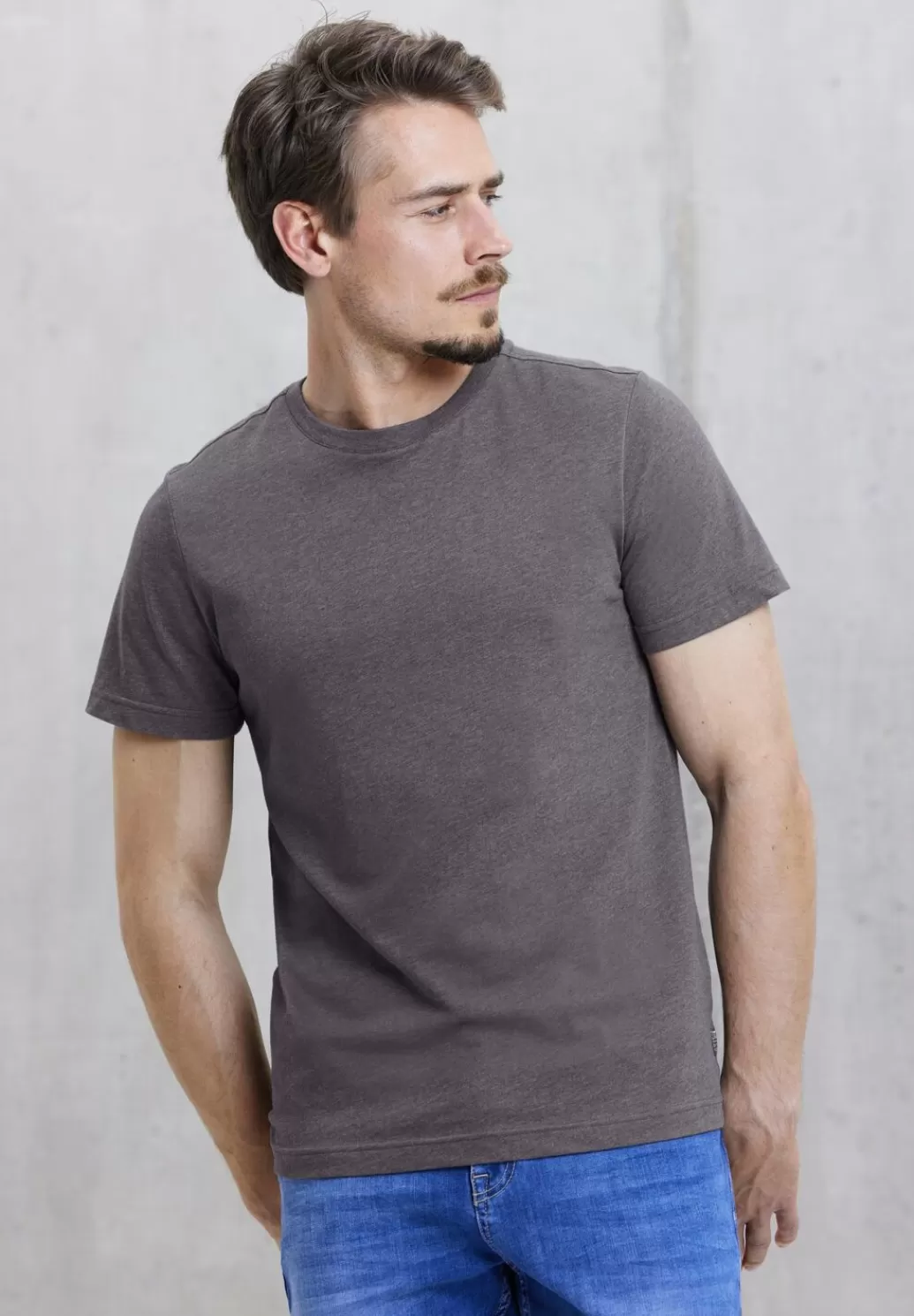 Street One T-Shirt In Melange Optik^Herren T-Shirts & Polos